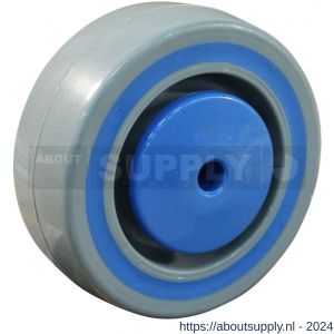 Protempo serie 09 transportwiel los “sandwich” PP velg flexible tussenlaag ± 77 shore A 125 mm kogellager - S20910799 - afbeelding 1