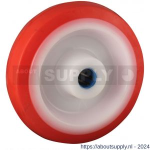 Protempo serie 27 transportwiel los PA velg TPU band ± 97 shore A 125 mm rollager RVS - S20910733 - afbeelding 1