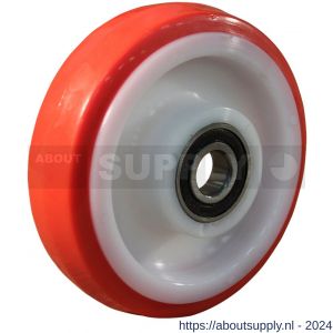 Protempo serie 27 transportwiel los PA velg TPU band ± 97 shore A 150 mm kogellager RVS - S20910740 - afbeelding 1
