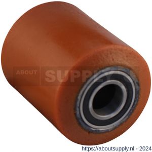 Protempo serie 39 transportwiel los gietijzeren kern PU band ± 94 shore A 100 mm kogellager - S20910553 - afbeelding 1