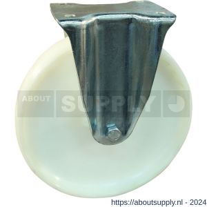 Protempo serie 34-11 bok transportwiel plaatbevestiging stalen gaffel naturel PP (of PA) 250 mm glijlager - S20911340 - afbeelding 1