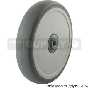 Protempo serie 74 apparatenwiel los grijze PA velg TPU band 150 mm kogellager 74 - S20910434 - afbeelding 1