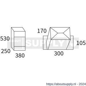 Allux 500 pakketbus brievenbus Ruko antraciet - S11200977 - afbeelding 2