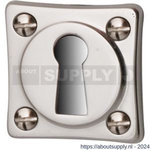 Becchetti Bal vierkant rozet sleutel glans nikkel - S11200600 - afbeelding 1