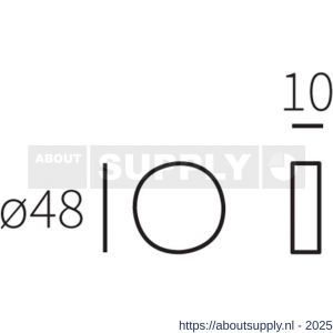 Mariani Nika beldrukker mat chroom - S11200019 - afbeelding 2