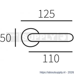 Mariani Linz deurkruk rond rozet Tonda glans nikkel - S11200148 - afbeelding 2