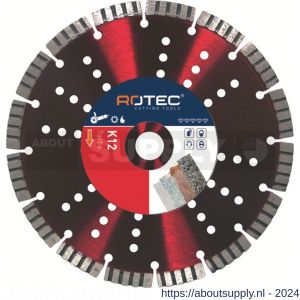 Rotec 707 diamantzaagblad Raptor 7 K12 diameter 180x2,2x22,2 mm - S50909692 - afbeelding 1