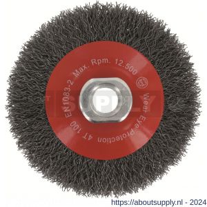 Rotec 798 kegelborstel gegolfd staaldraad M14 diameter 100x0,30 - S50910385 - afbeelding 1
