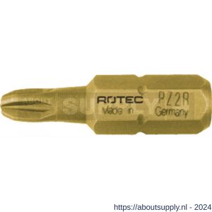 Rotec 803 schroefbit TiN C6.3 Pozidriv PZ 2Rx25 mm gereduceerd set 10 stuks - S50910475 - afbeelding 1