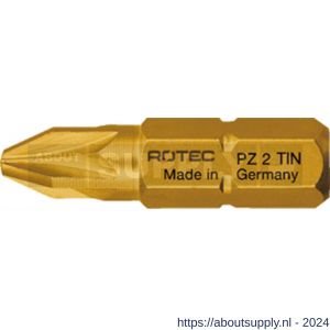 Rotec 803 schroefbit TiN C6.3 Pozidriv PZ 1x25 mm set 10 stuks - S50910479 - afbeelding 1