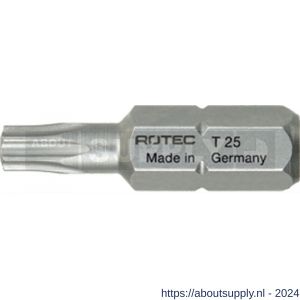 Rotec 806 schroefbit Basic C6.3 Torx T 6x25 mm set 10 stuks - S50910516 - afbeelding 1