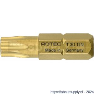 Rotec 806 schroefbit TiN C6.3 Torx T 30x25 mm set 10 stuks - S50910539 - afbeelding 1