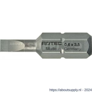 Rotec 812 schroefbit Basic C6.3 zaagsnede SL 1,0x5,5 mm L=25 mm set 10 stuks - S50910654 - afbeelding 1