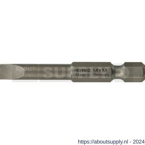 Rotec 812 krachtbit Basic E6.3 zaagsnede SL 1,0x5,5 mm L=50 mm set 10 stuks - S50910659 - afbeelding 1