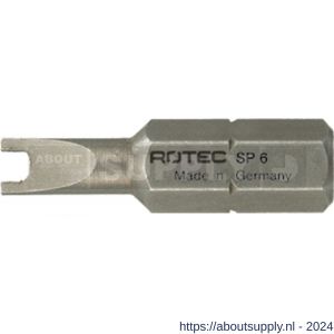 Rotec 814 schroefbit Basic C6.3 met spanner S4x25 mm set 10 stuks - S50910667 - afbeelding 1