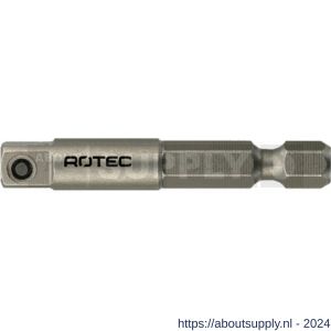 Rotec 820 adapter E6.3 > vierkant 1/4 inch met stift L=50 mm set 10 stuks - S50910882 - afbeelding 1