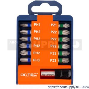 Rotec 827 bit- en bithouder-set Opti-Line bits PH-PZ 13 delig - S50911658 - afbeelding 1