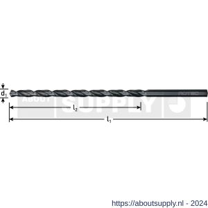 Rotec 160 HSS-G spiraalboor DIN 1869 type N diameter 10,0x295x430 mm - S50911858 - afbeelding 2