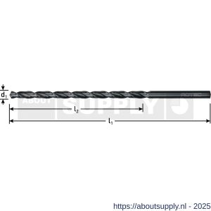 Rotec 160 HSS-G spiraalboor DIN 1869 type N diameter 13,0x330x480 mm - S50911868 - afbeelding 2