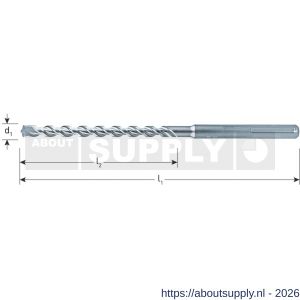 Rotec 203 hamerboor SDS Max 2-snijder diameter 12,0x200x340 mm - S50903302 - afbeelding 2