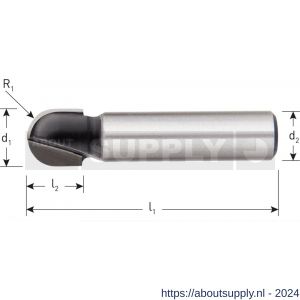 Rotec 270 HM holprofielfrees Silver-Line d2=8 mm diameter 12,7 mm - S50904449 - afbeelding 2