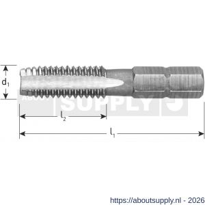 Rotec 317 HSS-G tap-bit 1/4 inch 3126 C6.3-bit-aansluiting M3 - S50905226 - afbeelding 2