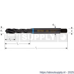 Rotec 331C HSS-E machinetap Inox 1000 blind DIN 371 M4 - S50905368 - afbeelding 2