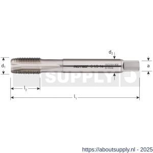 Rotec 341 HSS-E machinetap 800 doorlopend DIN 5156 BSP (G) 1/8 inch TPI 28 - S50905605 - afbeelding 2