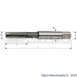 Rotec 385 RO-Coil HSS-E eindsnijder doorlopend metrisch fijn MF8x1,0 mm - S50905996 - afbeelding 2