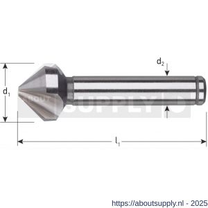 Rotec 403 HSS-E verzinkfrees 90 graden 3 snijkanten Inox DIN 335 C 31 mm M16 - S50906294 - afbeelding 2