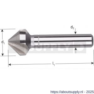 Rotec 405ASP HSS-E PM verzinkfrees 90 graden 3 snijkanten DIN 335 C 20,5 mm M10 - S50906308 - afbeelding 2