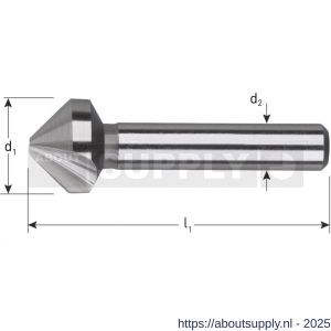 Rotec 413 HSS-G verzinkfrees 90 graden vorm C 1 snijkant DIN 335 A 12,0 mm - S50906354 - afbeelding 2