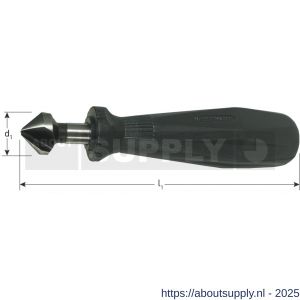 Rotec 415 HSS-G verzinkfrees 90 graden DIN 335 C met vast handvat 12,4 mm - S50906361 - afbeelding 2