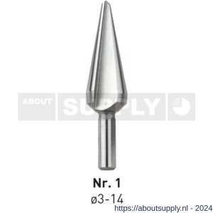 Rotec 420 HSS conische plaatboor Splitpoint nummer 1 3,0-14,0 mm - S50906396 - afbeelding 1