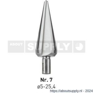 Rotec 420 HSS conische plaatboor Splitpoint nummer 7 5,0-25,4 mm - S50906402 - afbeelding 1