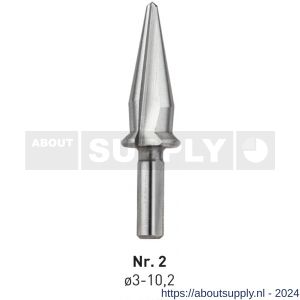 Rotec 422 HSS conische plaatboor met aanslag nummer 2 3,0-10,2 mm - S50906414 - afbeelding 1