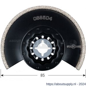 Rotec 519 OS 85D4 Starlock segmentzaagblad diamant-Riff diameter 85 mm - S50906989 - afbeelding 2