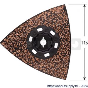 Rotec 519 MOF 116K2 Starlock-Max schuurplateau HM-Riff diameter 116 mm - S50912852 - afbeelding 1