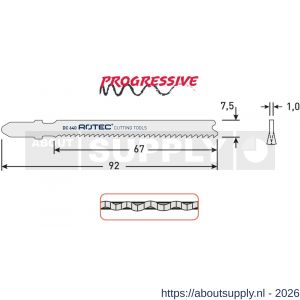 Rotec 520 decoupeerzaagblad DC640 T118B set 5 stuks - S50907076 - afbeelding 2