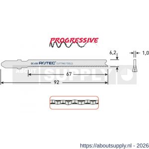 Rotec 520 decoupeerzaagblad DC650 set 5 stuks - S50907077 - afbeelding 2