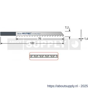 Rotec 523 decoupeerzaagblad HCS FDC240 set 5 stuks - S50907091 - afbeelding 2