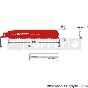 Rotec 525 reciprozaagblad RC420 S926CHF set 5 stuks - S50907125 - afbeelding 2