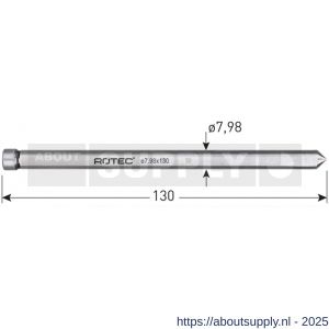 Rotec 545 uitwerpstift diameter 7,98x130 mm - S50908298 - afbeelding 2