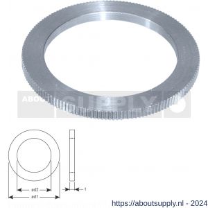 Rotec 589 reduceer pasring HM cirkelzaag diameter 20,0x16,0x1,8 mm - S50909088 - afbeelding 1
