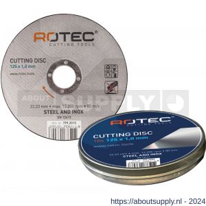 Rotec 799 doorslijpschijf Opti-Line diameter 125x1,0x22,2 mm in blik set 10 stuks - S50910423 - afbeelding 1