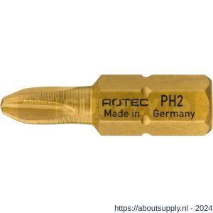 Rotec 800 schroefbit TiN C6.3 Phillips PH 2Rx25 mm gereduceerd set 10 stuks - S50910431 - afbeelding 1