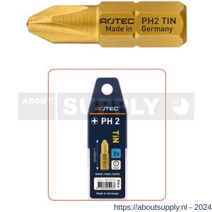 Rotec 800 schroefbit TiN C6.3 Phillips PH 2x25 mm set 2 stuks - S50911342 - afbeelding 1