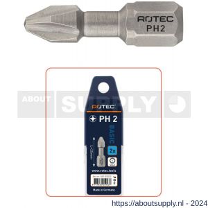 Rotec 801 Torsion schroefbit Basic C6.3 Phillips PH 2x25 mm set 2 stuks - S50911348 - afbeelding 1