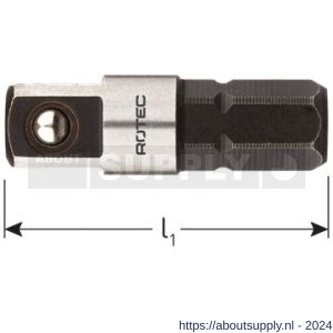 Rotec 820 adapter C6.3 > vierkant 1/4 inch met kogel L=25 mm - S50912887 - afbeelding 1
