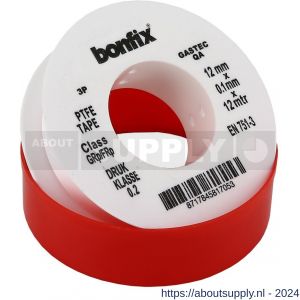 Bonfix Gastec QA tape 12 mm x 0,10x12 m drukklasse 0,2 - S51800005 - afbeelding 1